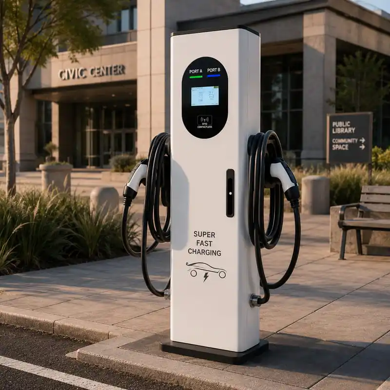 30KW 40KW CCS1 Type 1 DC Cabinet Fast Charger Smart Cloud Management OCPP Network Customized Service Airport Parking