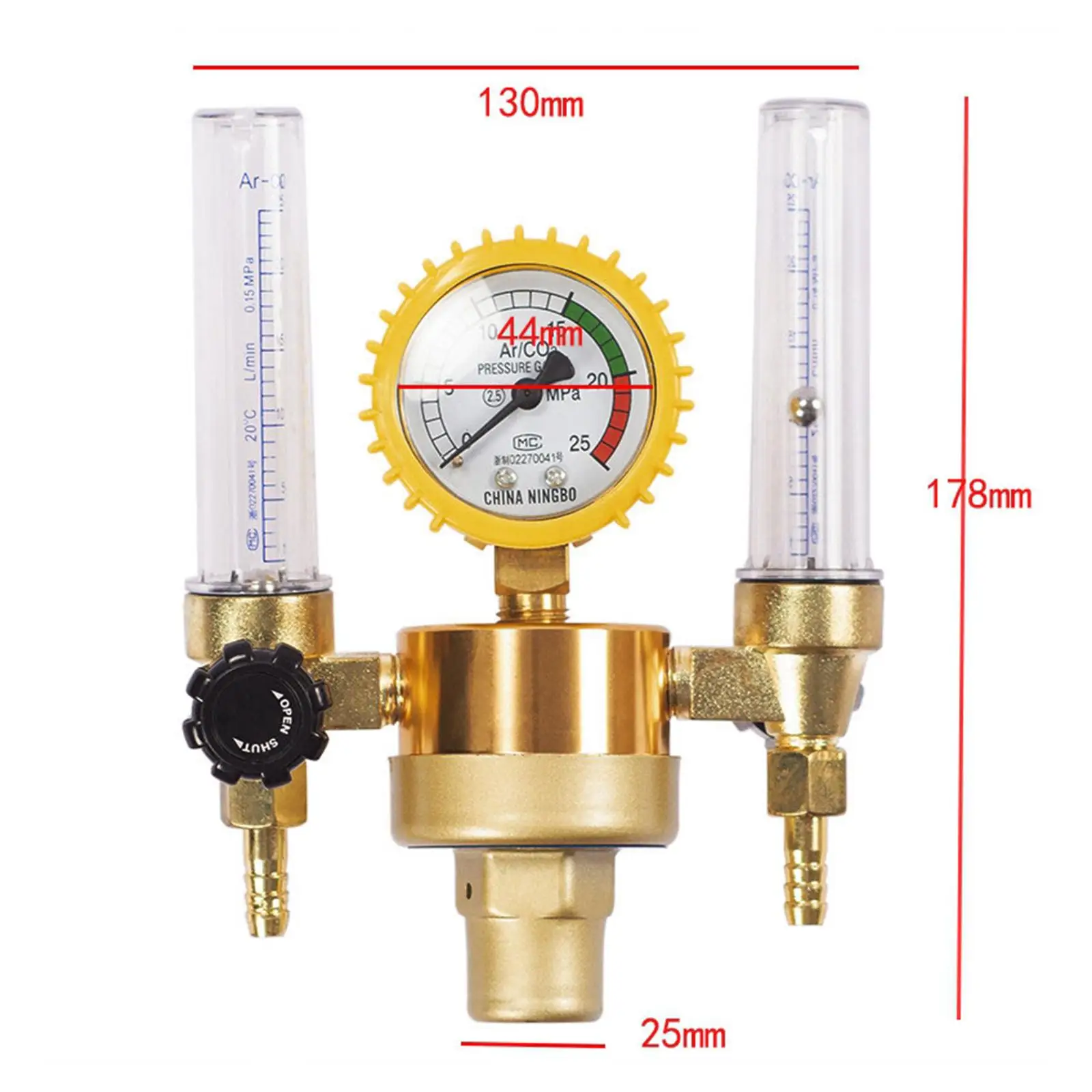 Precise Argon CO2 Gas Regulator Flow Meter Control Aquarium Welding Tool