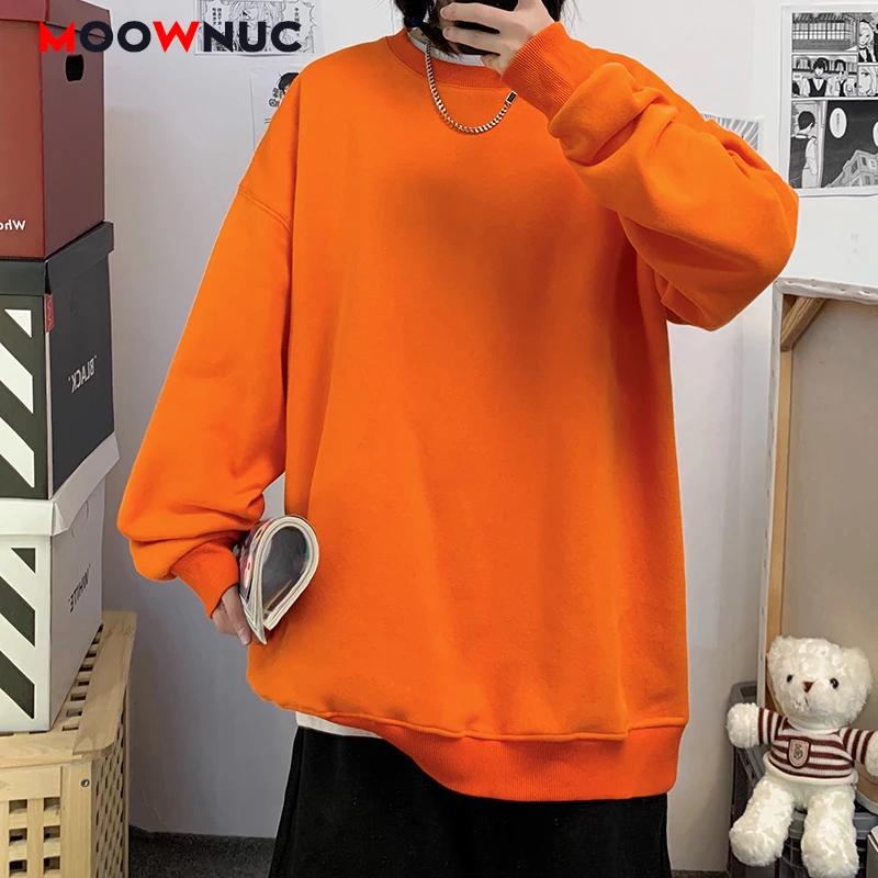 

Spring Hoodies For Men 2022 Fashion Autumn Loose New Sport Casual Pullover Hombre Student Solid Long Sleeve Male Youth MOOWNUC