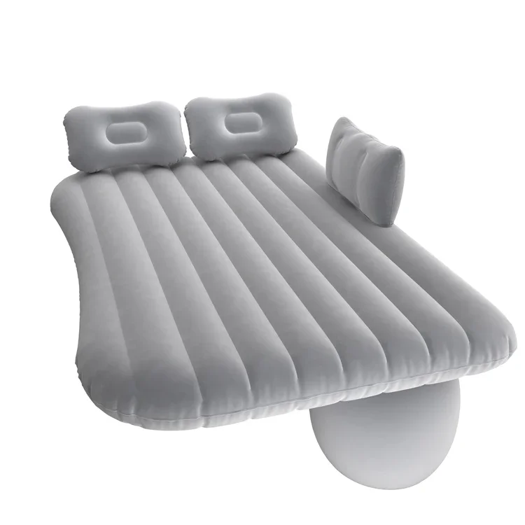 

Portable Inflatable car bed flocked surface inflatable air mattress for back seat travelling