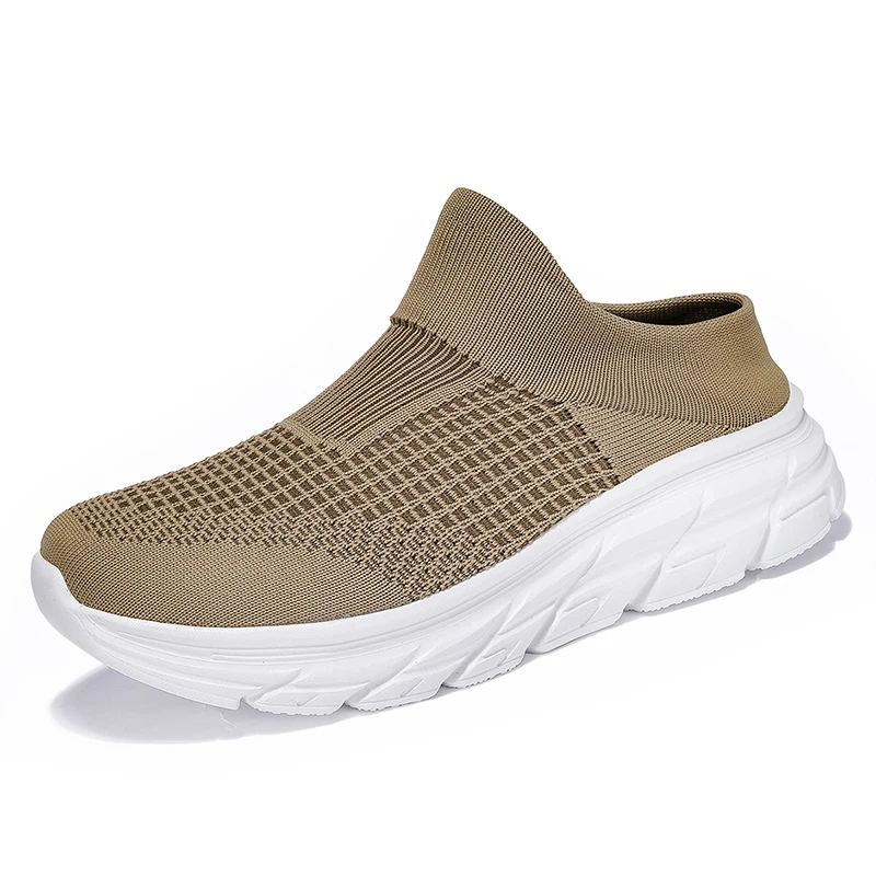 

Unisex Breathable Lightweight Slip-On Casual Sneakers Big Size 47 48 Summer Half Shoes Men's Comfortable Footwear