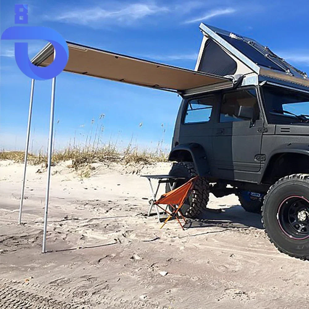 4X4 SUV Retractable Aluminum Car Side Awning 150x250cm