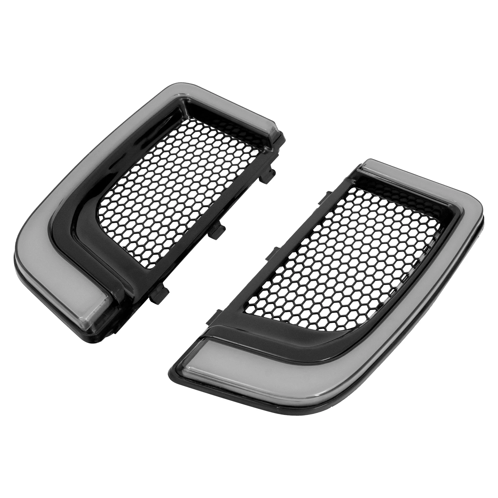 Luz LED de señal de giro para motocicleta, parrillas inferiores de carenado para Harley Touring Street Electra Glide Tri Glide FLHTKSE CVO Limited,