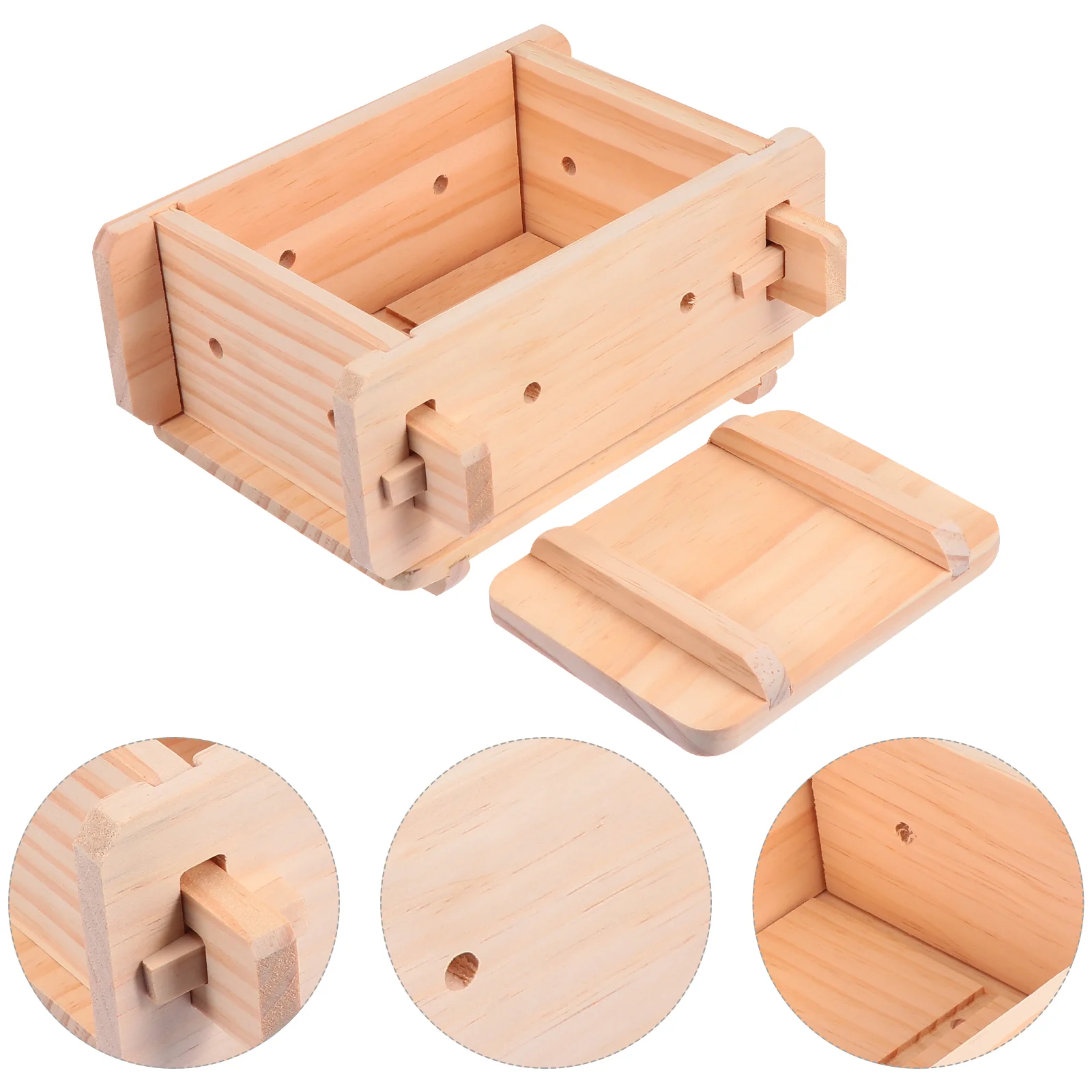 Wooden Tofu Press Mould Soybean Curd Making Machine Cheese Maker Press Tofu Maker Pressing for Home