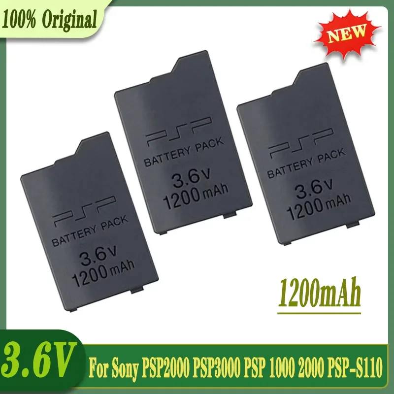 

100% Original 3.6V1200mAh Replacement Battery for Sony PSP2000 PSP3000 PSP 1000 2000 PSP-S110 PlayStation Portable Gamepad
