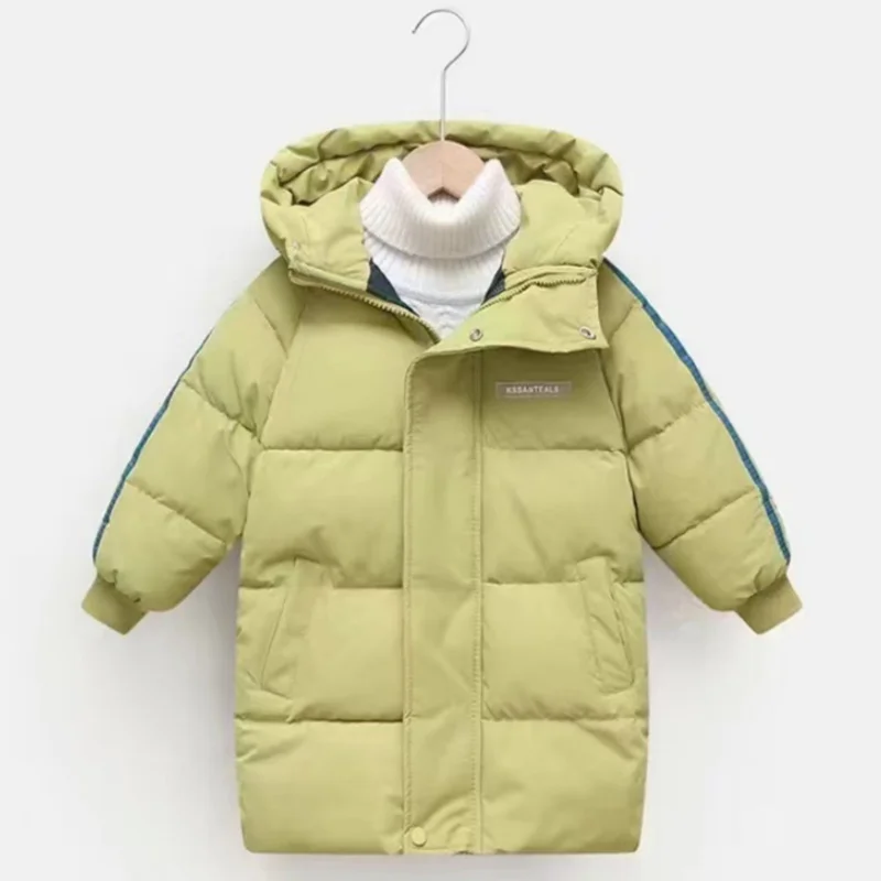 

Boys Coat Cotton Jacket Windbreak Outerwear 2024 Yellow Winter Autumn Thicken Warm Cotton Christmas Gift Children's Clothing