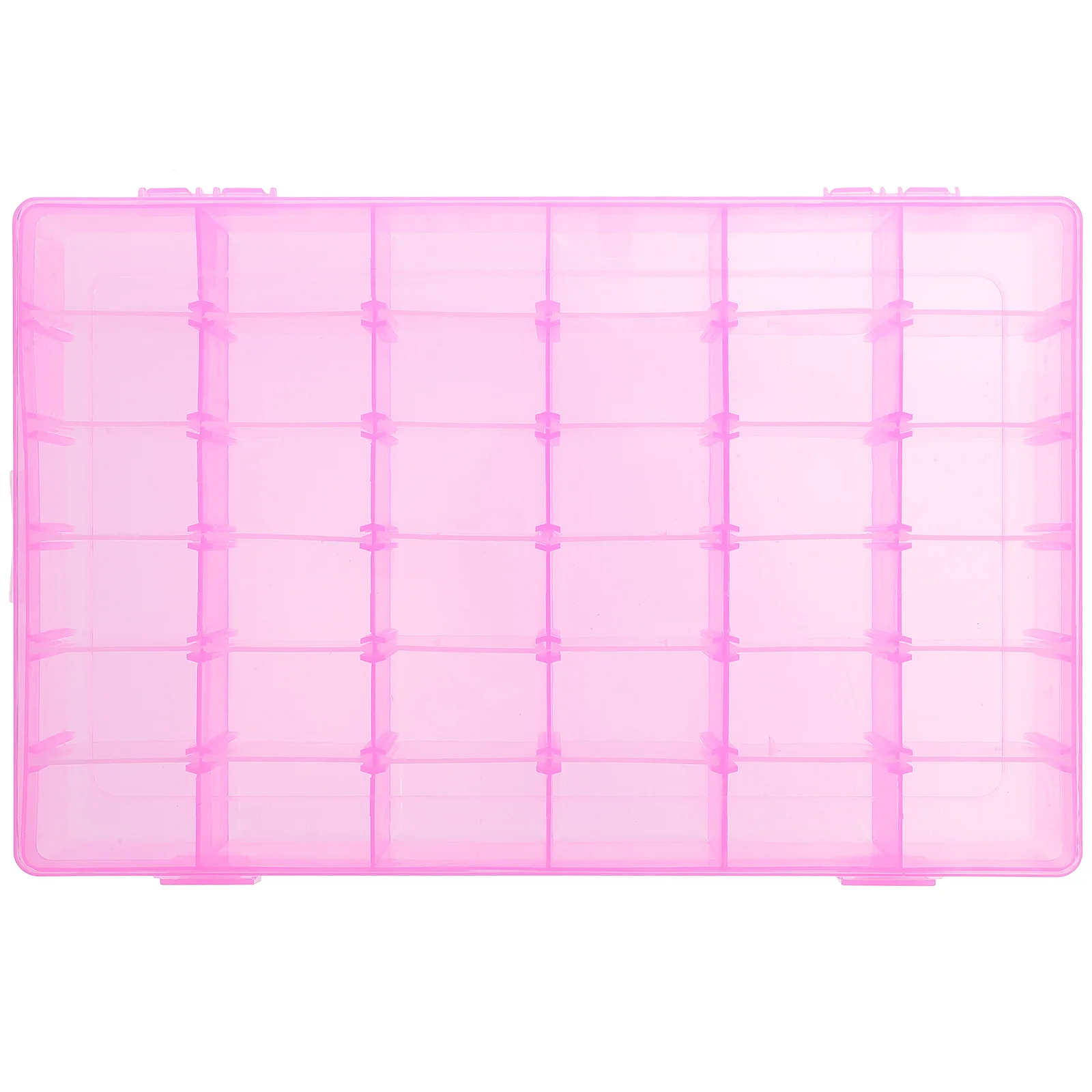 

Portable 36 Grids Jewelry Storage Box Clear Hard Plastic Organizer Containers for Earrings Rings Beads Small Drugs
