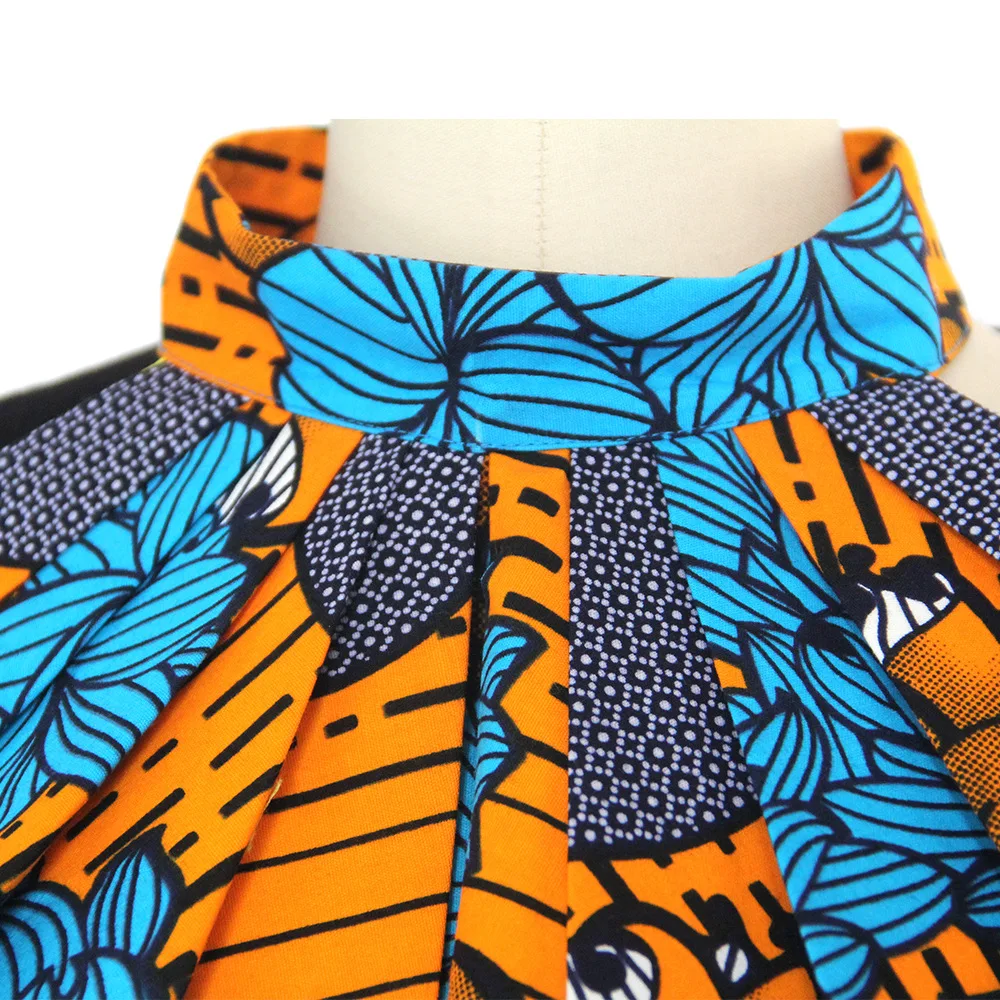 African Print Choker Necklaces, Ethnic Jewelry & Fabric Collar Brooches