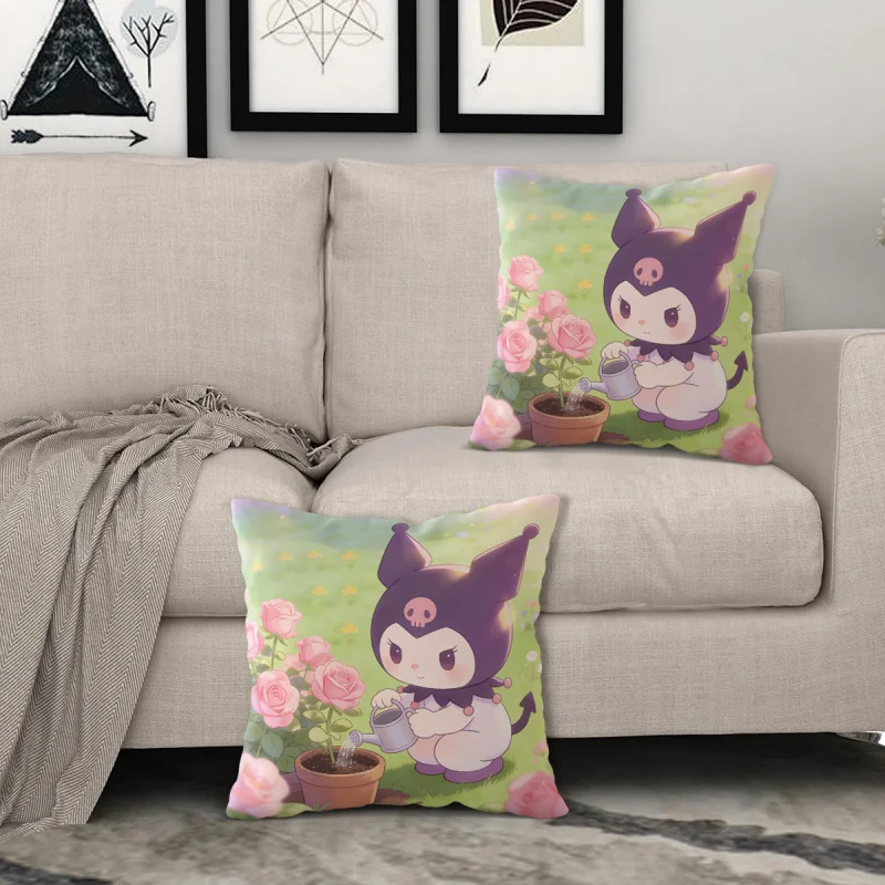 

Sanrio Kuromi Strawberry Throw Pillow, Cinnamoroll My Melody Decorative Throw Pillow for Sofa Car Home Decor