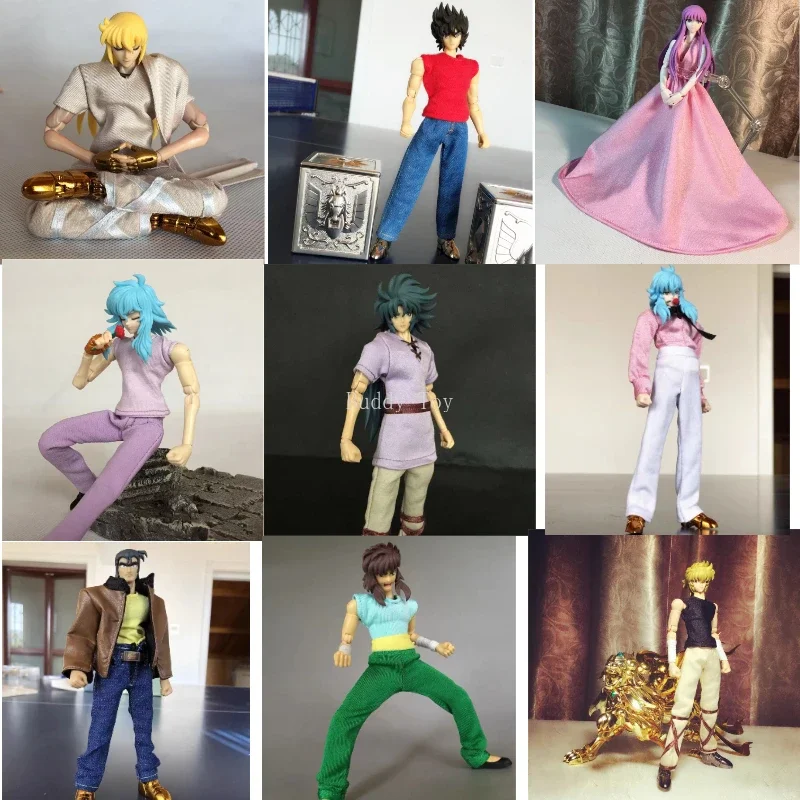 Saint Seiya Миф Ткань Золотые Святые Телец Рыбы Весы Стрелец Тренировочный Повседневный Костюм Халат / Ткань Только Фигурка Игрушки