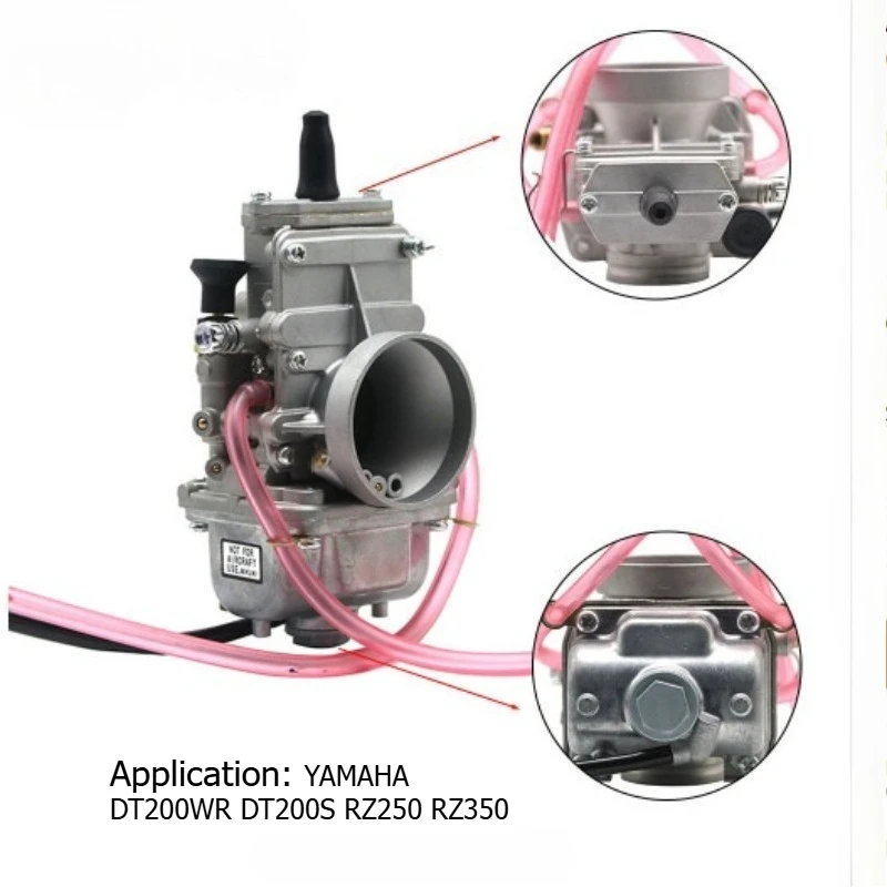 

TM32mm Flat Slide Carburetor For YAMAHA DT200WR DT200S RZ250 RZ350 Carb