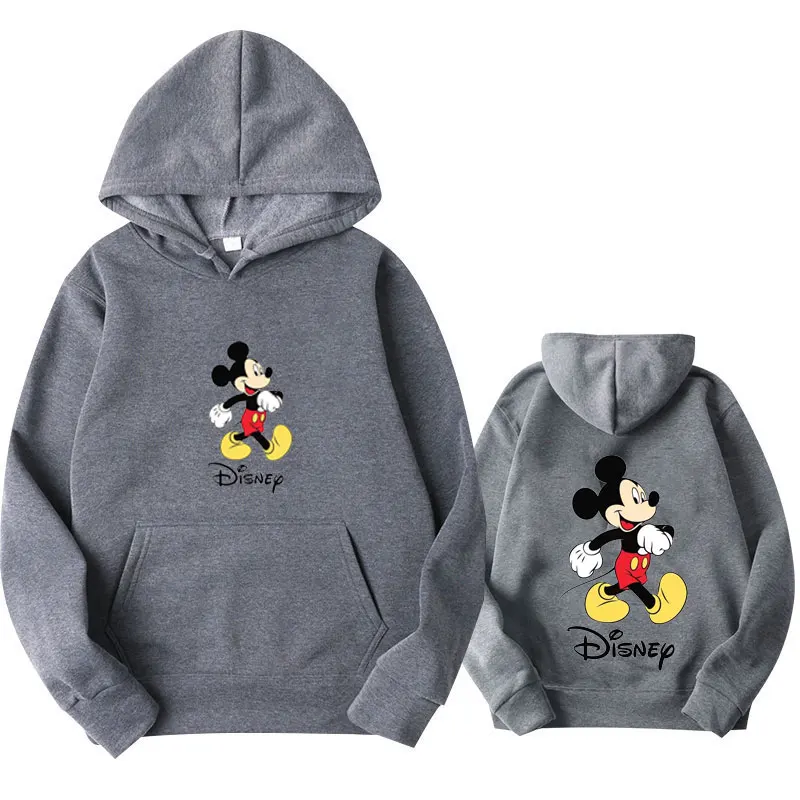 Mickey Disney couple sportswear, women\'s casual sports hoodie, men\'s clothing, Mickey Y2k printed outdoor sports casual jacket