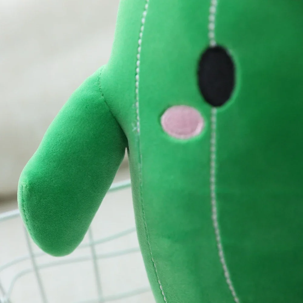 Peluche verte en forme de plante pour dormir, oreiller tressée, adorable cadeau amusant pour un ami, idéal comme cadeau d'anniversaire ou de Noël, 25cm