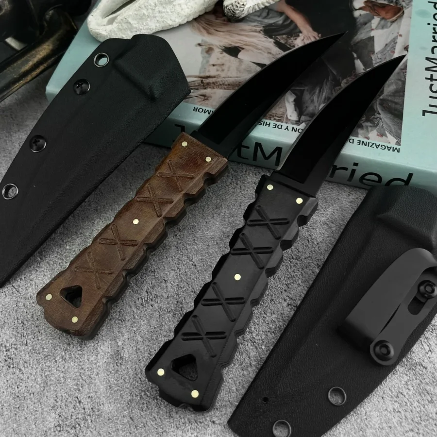 

Нож с фиксированным клинком LEE WILLIAMS-SZK, клинок DC53 - Нож для кемпинга, многофункциональный инструмент для выживания, практичный режущий нож