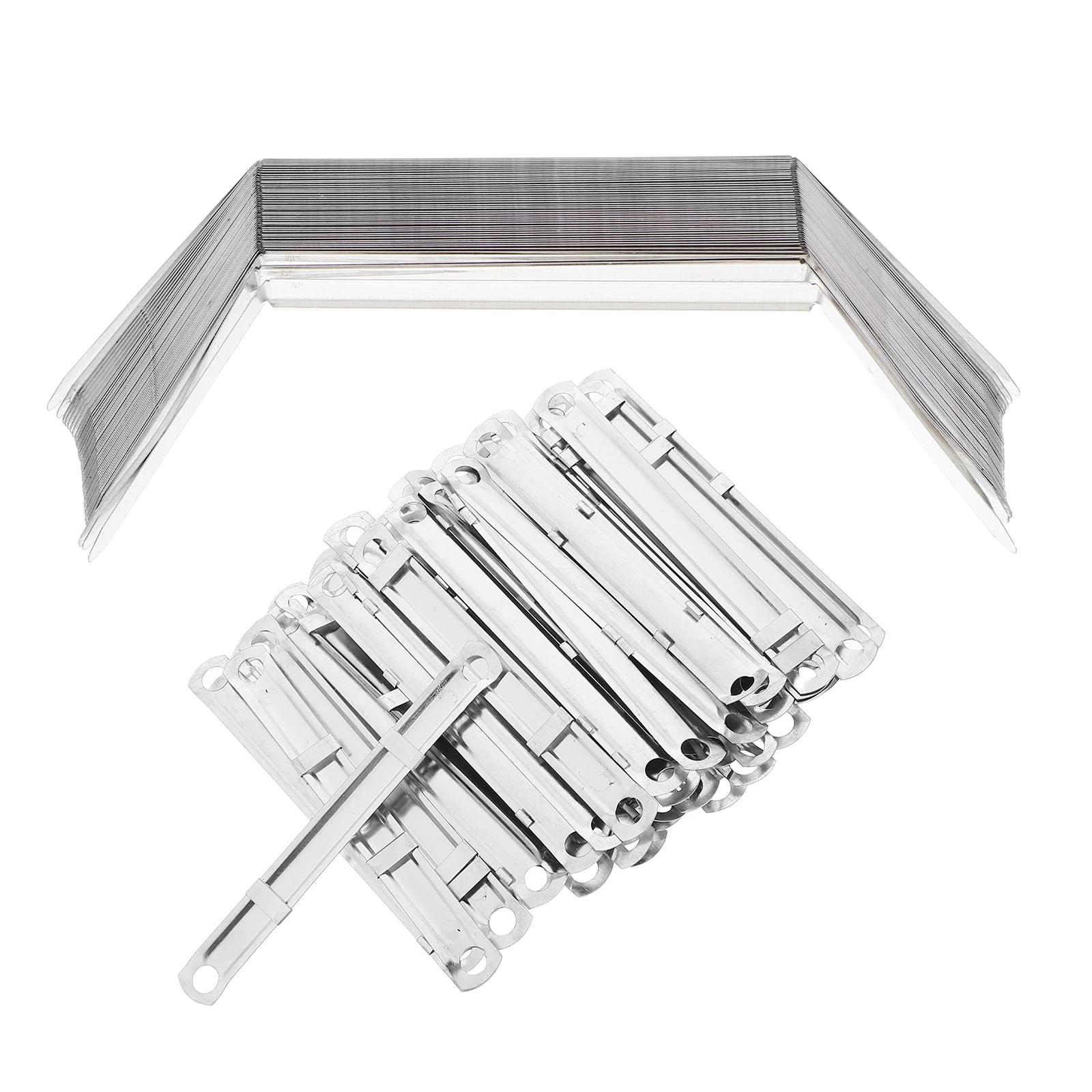 100pcs Metal Binding Clips Safe Stationery Bookbinding Supplies Practical Toughness Easy Install Environmental Friendly