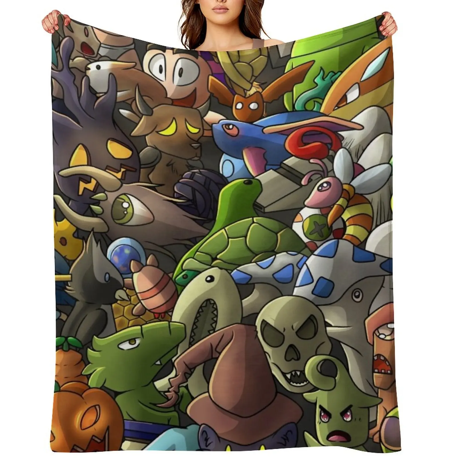 

ALL TERRARIA PETS- Digital Throw Blanket Large Flannel Fabric cosplay anime Furry Blankets