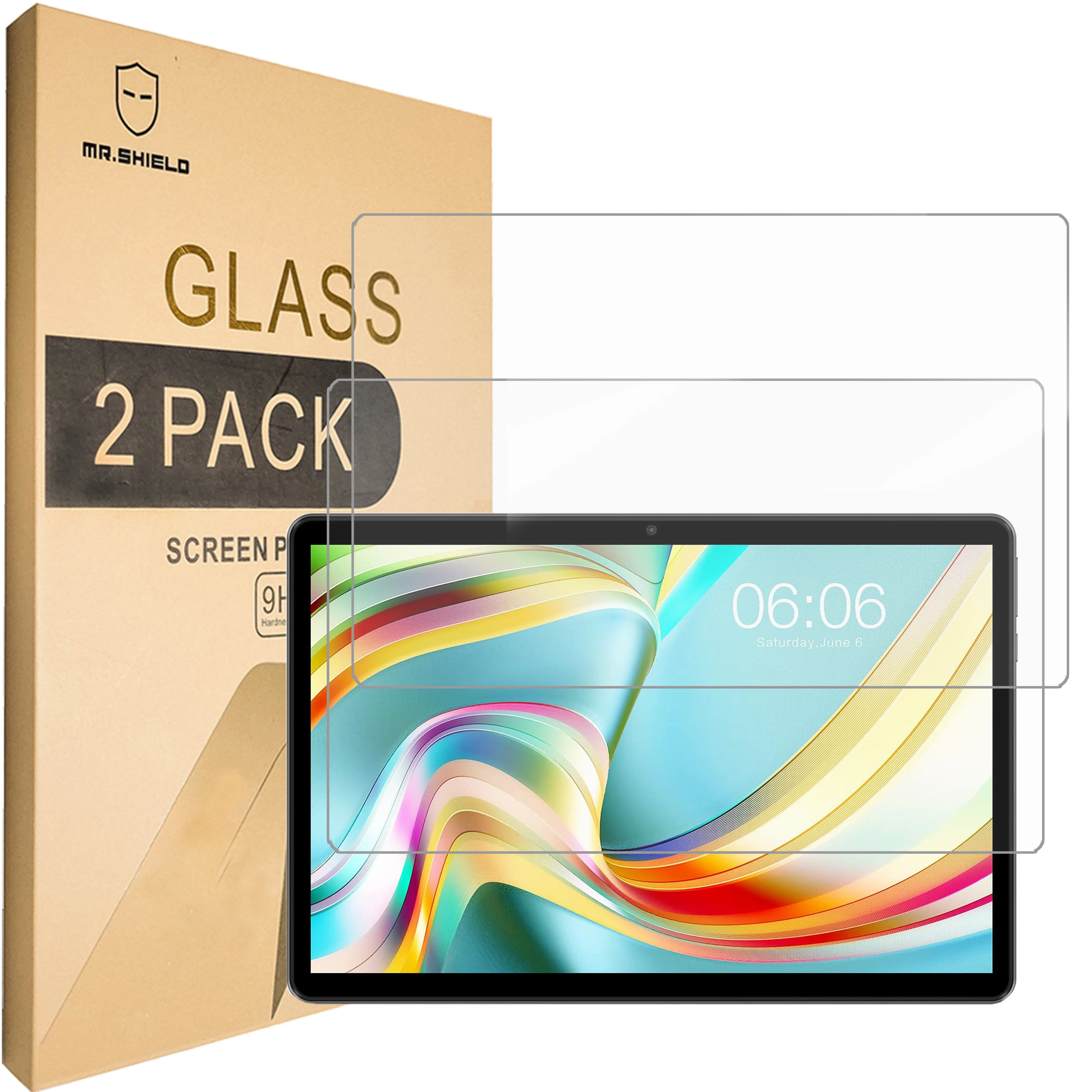 

Mr.Shield [2-PACK] Screen Protector For Teclast P25 Tablet [Tempered Glass] [Japan Glass with 9H Hardness] Screen Protector