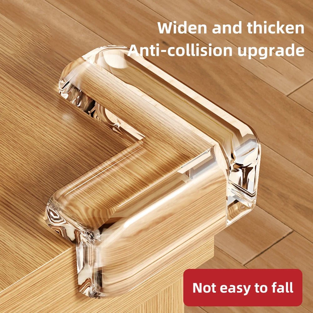 

10 PCS Safety Corner Protection Table Silicone Edge Corner Guard Transparent Anti Collision Desk Edge Protection Cover