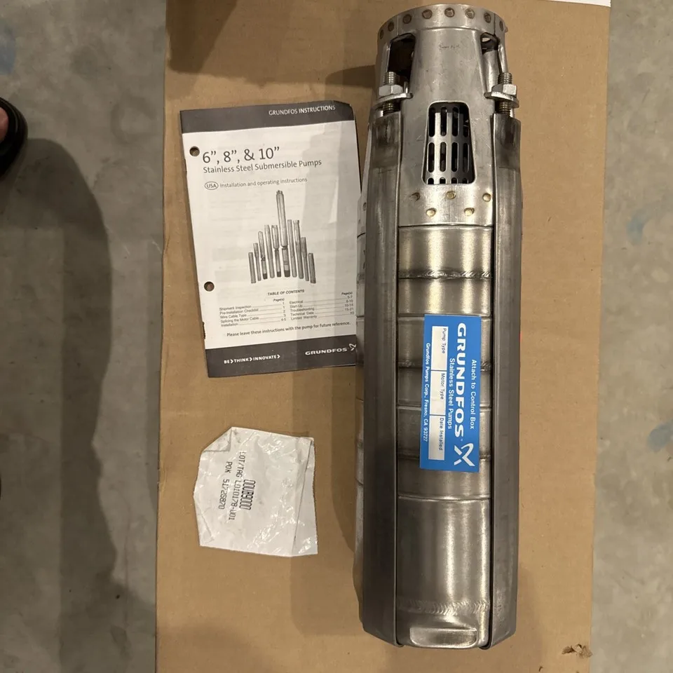 

Только конец насоса 85s50-3 Многоступенчатый погружной насос 5 л.с. и усилитель 837 галлонов в минуту Совершенно новый оригинальный точечный насос Plc