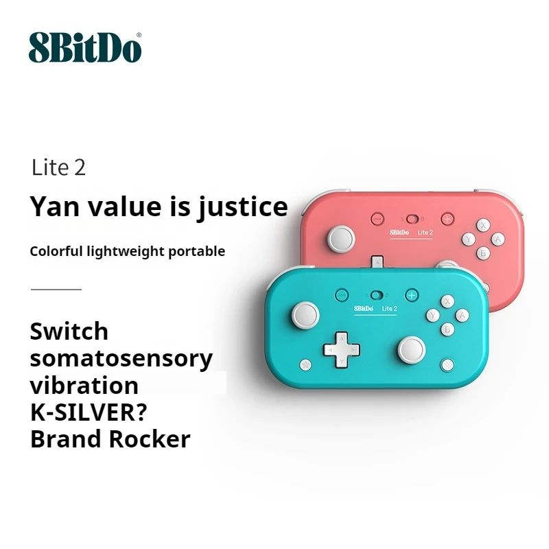 8bitdo Lite 2 Lightweight Game Controller With Seamless Wireless Connectivity For Switch Oled Raspberry Pi Bluetooth Controller