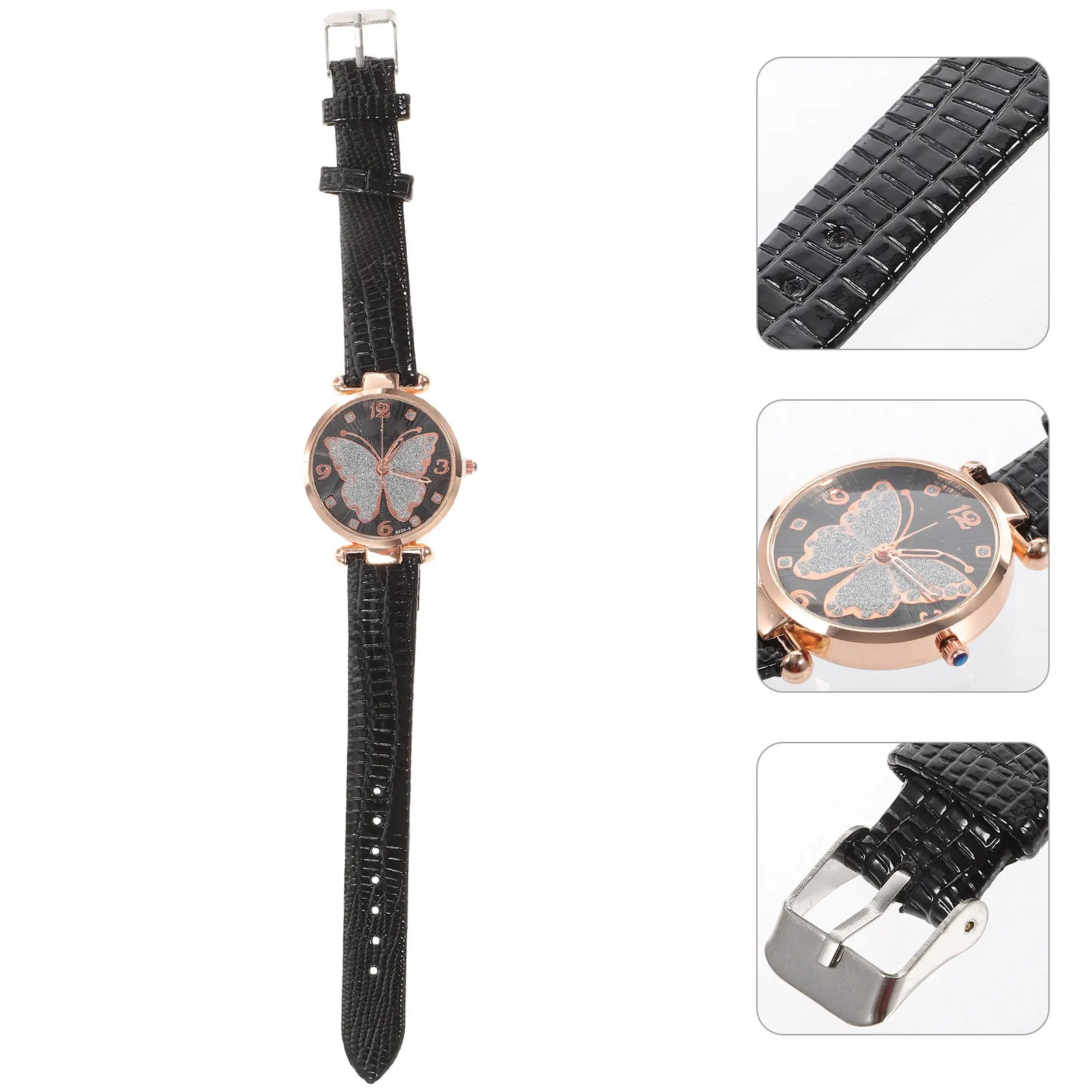 

Элегантные женские наручные часы Flash Powder Butterfly, модные, в стиле кэжуал, водонепроницаемые, нежные, приятные для кожи, изысканные.