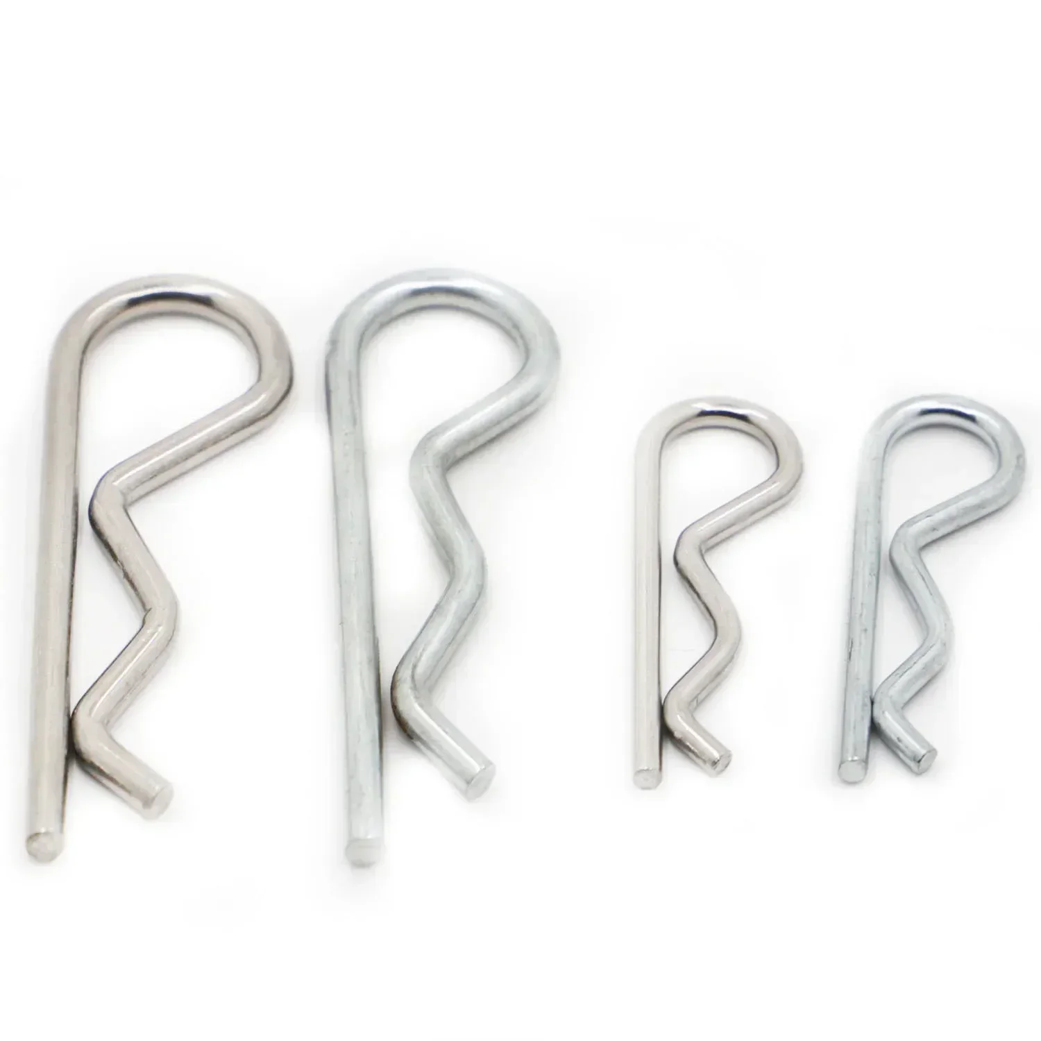 304 Stainless Steel / Galvanized Steel Cotter Hitch R Pin Clips Safety Split Clip Fuse Pin Hairpin M1-M5