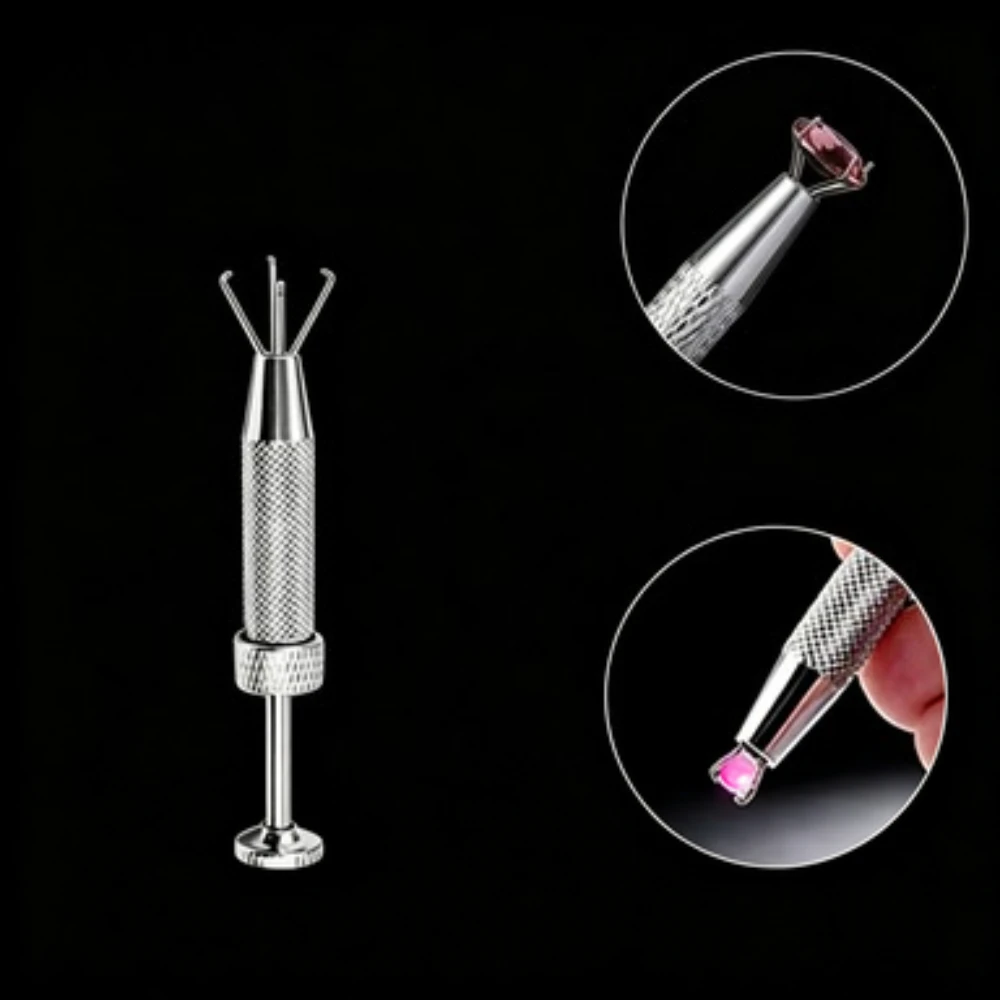 1PC Stainless Steel Piercing Taper Insertion Tool Ball Grabber Flat Back Earring Applicator Body Piercing Jewelry Changing Helpe