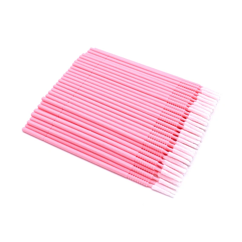 100pcs Bendable Lash Extension Micro Brushes Disposable Microbrush Applicator Eyelash Extensions Glue Cleaning Brush Makeup tool