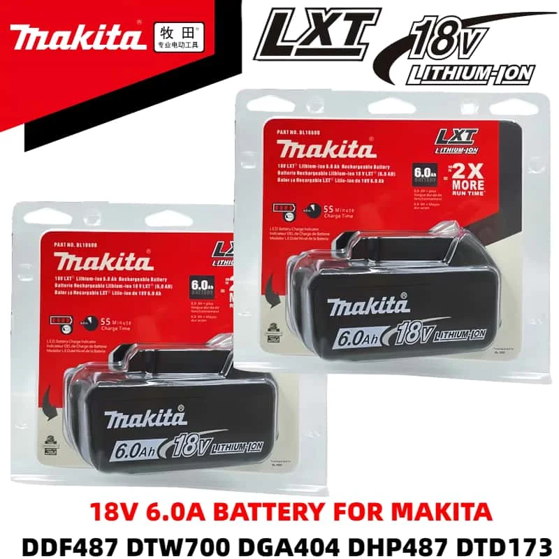 NEW Original Makita 18V 6.0Ah 18650 аккумуляторы for Makita BL1830 BL1830B BL1840 BL1840B BL1850 BL1850B power tools batteries