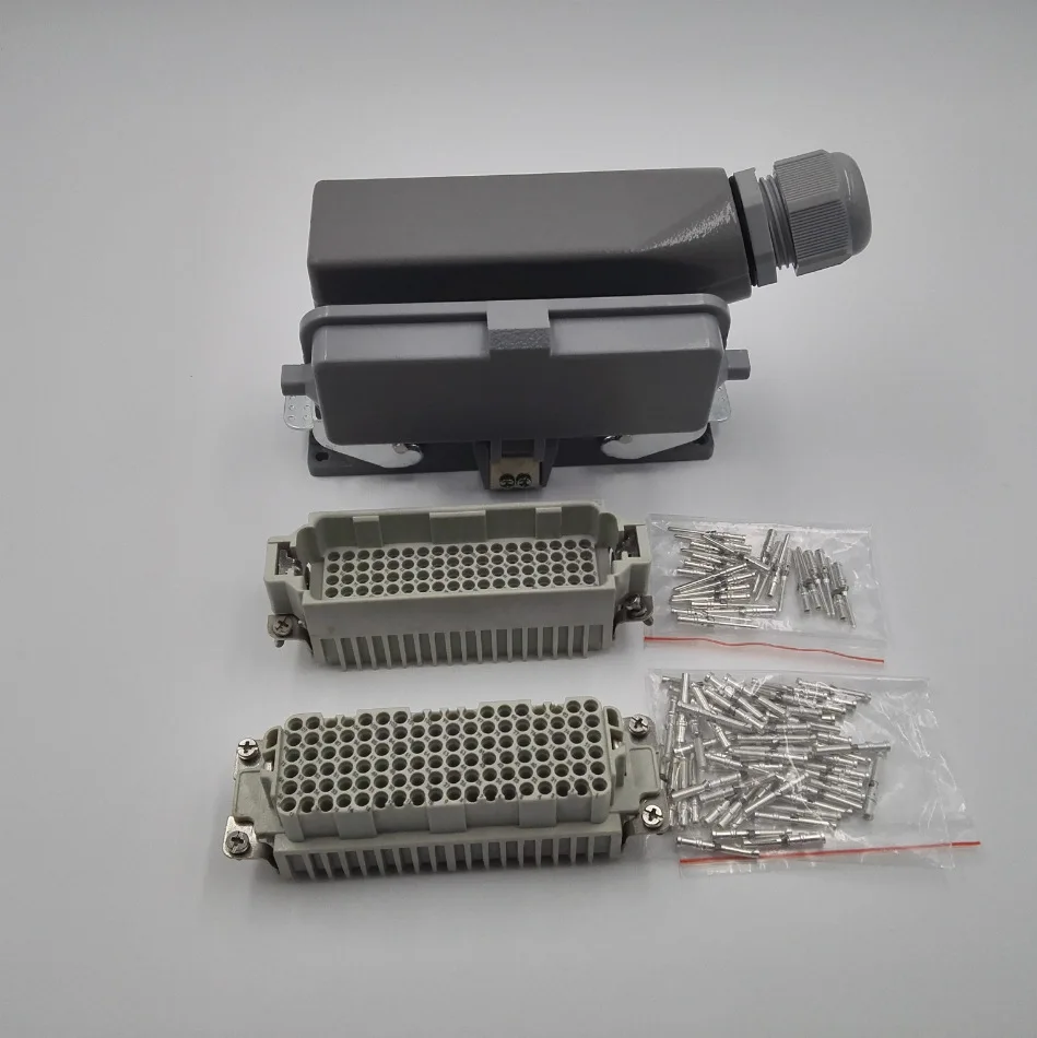 108 core heavy-duty connector rectangular aviation plug industrial hot runner mold connector HDC-HDD-108