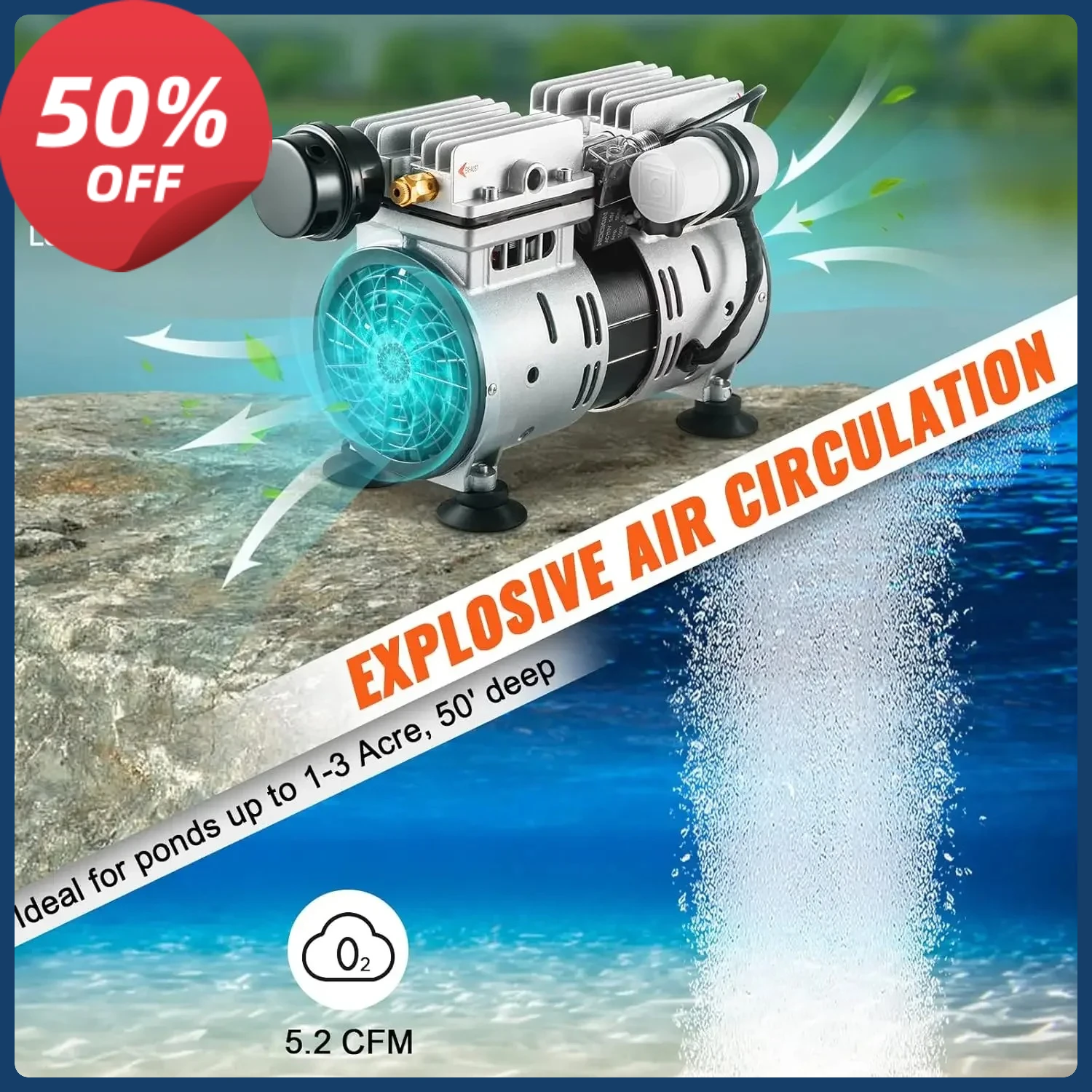 Pond Aerator, 550W …