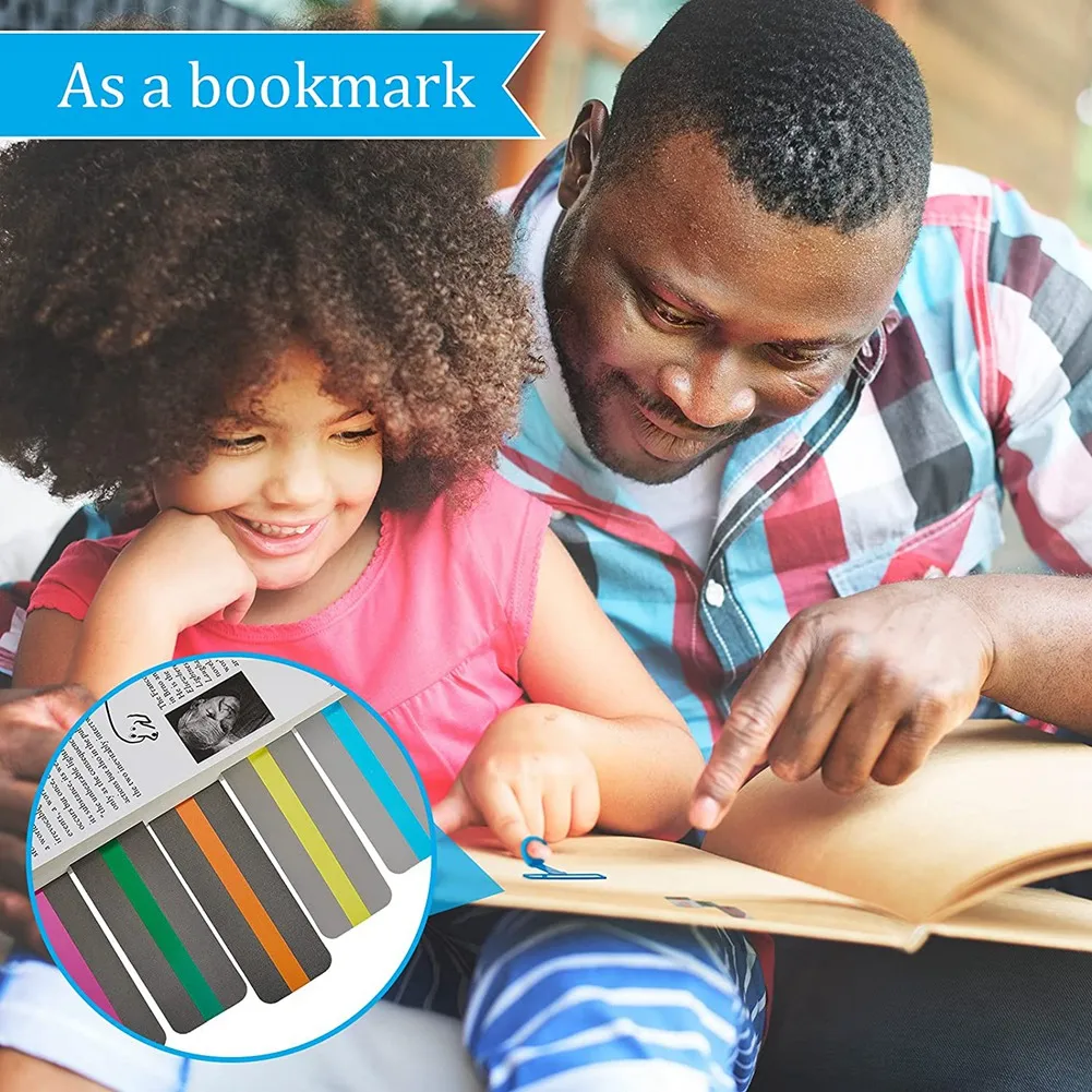 12 pezzi strumenti di lettura colorati per bambini strumenti ADHD strumenti dislexia strisce guida di lettura strumento di lettura della velocità