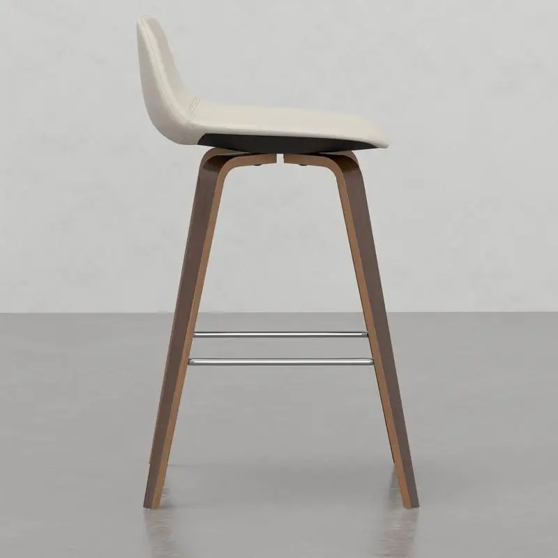 ชุดเก้าอี้สตูลเคาน์เตอร์/บาร์ทรงโค้ง 2 ตัว