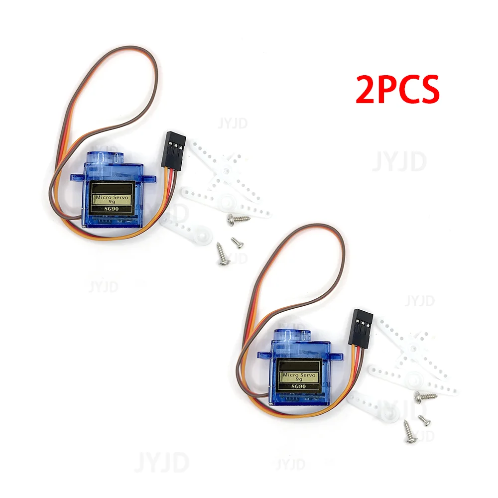 2PCS SG90 9G Micro Servo For RC Airplanes Fixed Wing Airplane Model Telecontrol Airplane Toy Mini Servo Motor 450 Helicopter