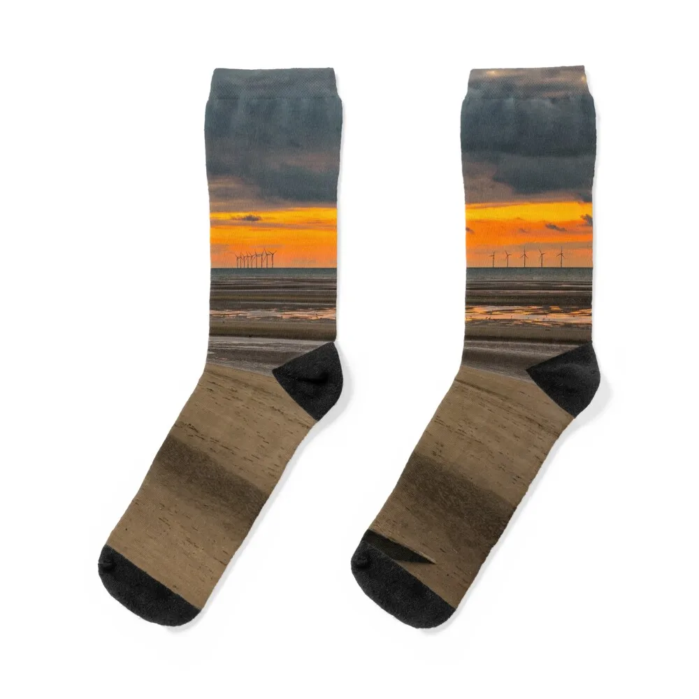 

Sunset Wales Socks Crossfit christmas gift Christmas anime Socks Men Women's