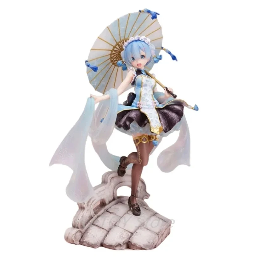 Re: Life a Different World from Zero Rem Qi lolita Qilolita Cat Figure PVC Action Anime Model Toys Collection Dolls Gifts