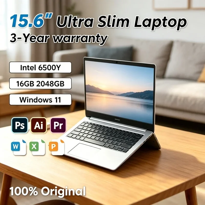 

Transcendent 2026 Luminiferous 15.6 Laptop Intel 6500Y RAM SSD Windows 11 Backlit Keyboard Fingerprint for Lavish Business