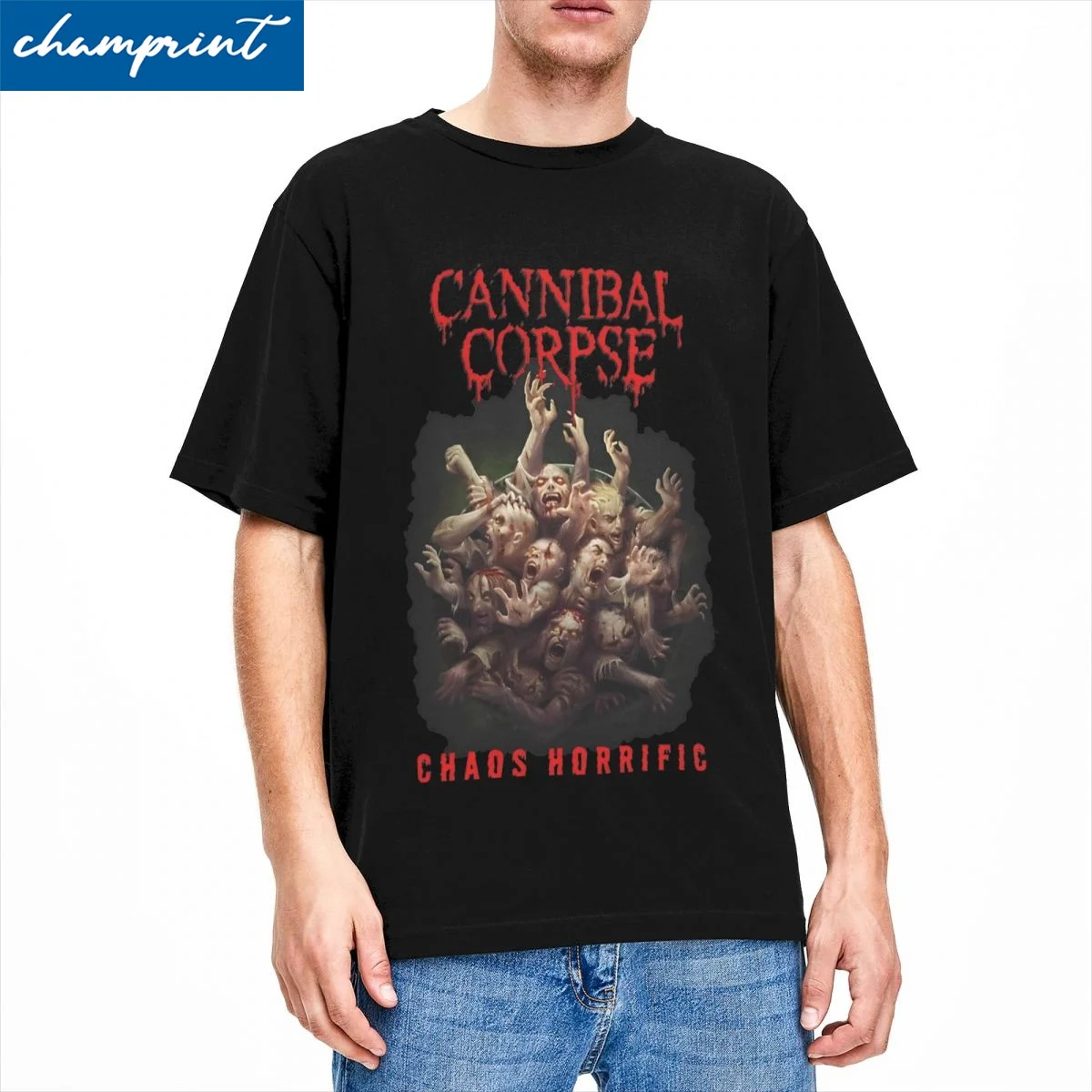 Cannibal Corpse Horror T Shirt for Men Women 100% Cotton Novelty T-Shirt Round Neck Tee Shirt Short Sleeve Clothes Plus Size