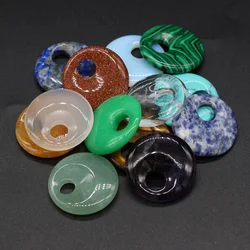 1Pcs Natural Stone Turquoises Amethysts Pendants Big Hole Loose Beads for DIY Necklace Earring Jewelry Making Party Gift