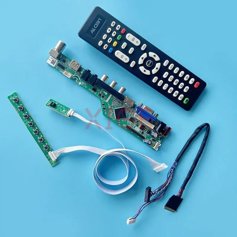 

Плата драйвера для LTN156AT22 LTN156AT23 LTN156AT24, плата аналогового ТВ VGA + HDMI + AV + USB 40-контактный LVDS, комплект «сделай сам», экран для ноутбука 15,6 дюйма 1366*768