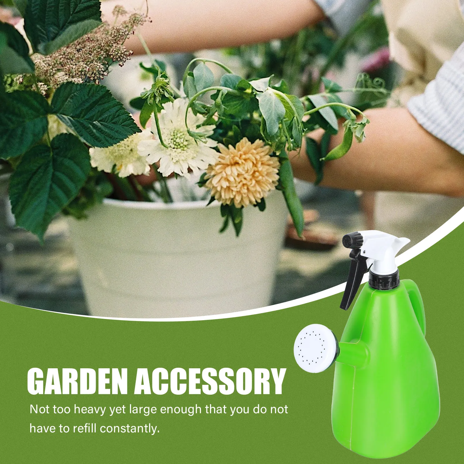 

1 шт. Портативный распылитель для воды большой емкости, лейка для цветов, опрыскиватель для растений, инструмент для дома и сада, пластиковый распылитель-мистер