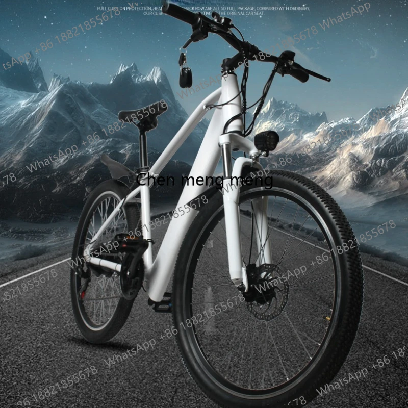 Mountain Snow Bike Lithium Battery Helps Men and Women with Variable Speed Commuting Lightweight Battery Electric Bike