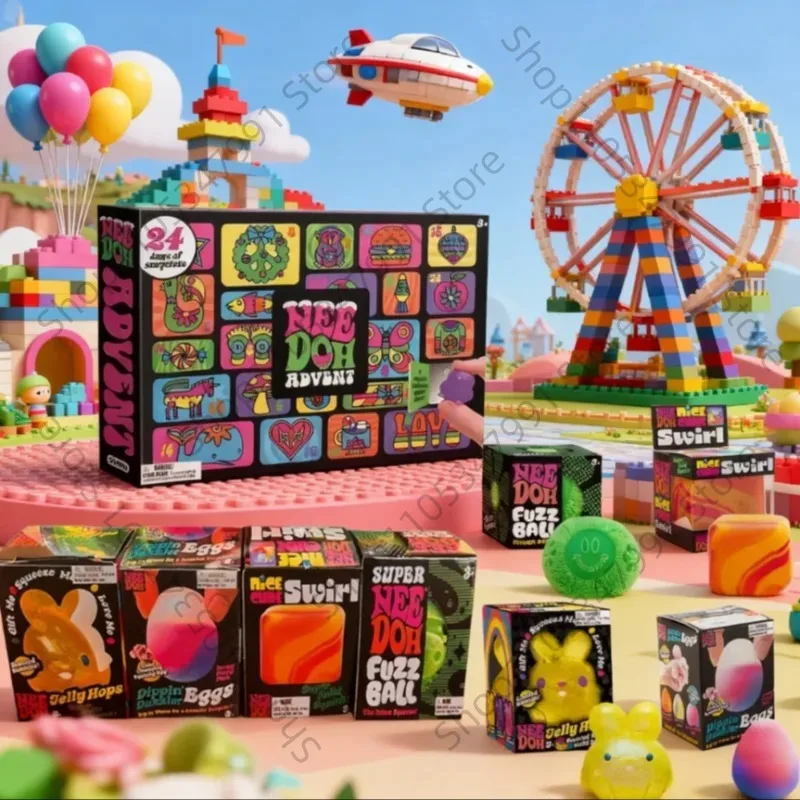 

New Product NeeDoh Golden Egg Treasure Hunt Game - Children'S Easter Fingertip Gyro Toy Box Anti-Stress Sensory Squeeze Toy