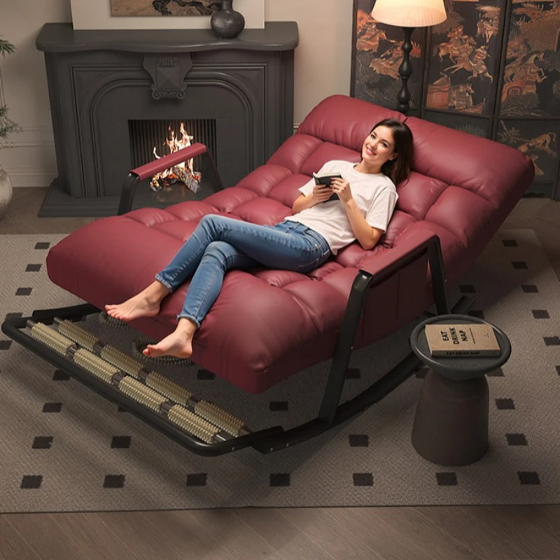 comfortable living room sofa chair two people balcony Lounge  Armchair Foldable afternoon nap sillas para salón home furniture