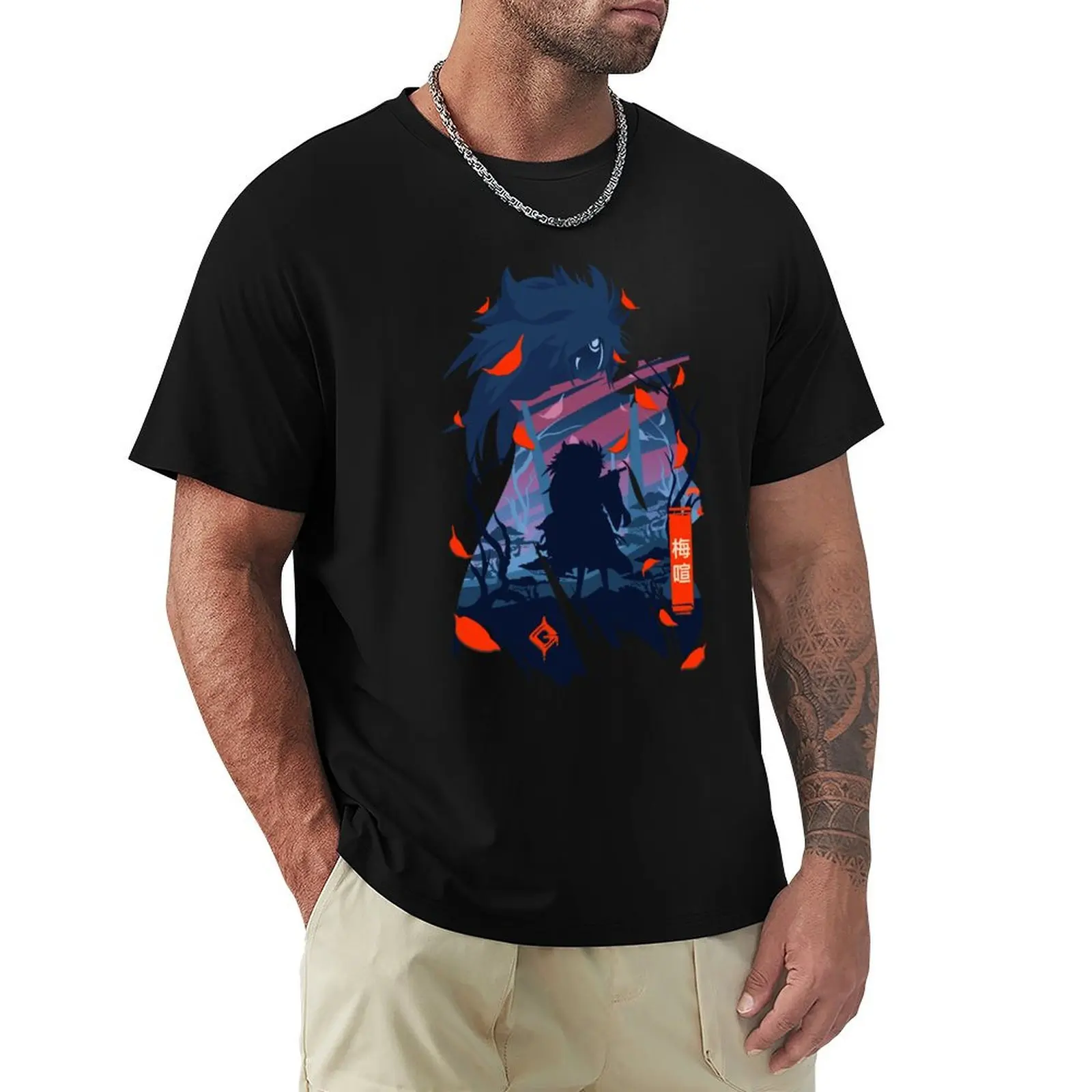 Guilty Gear Strive Baiken T-Shirt Work Basic Short Sleeve Top