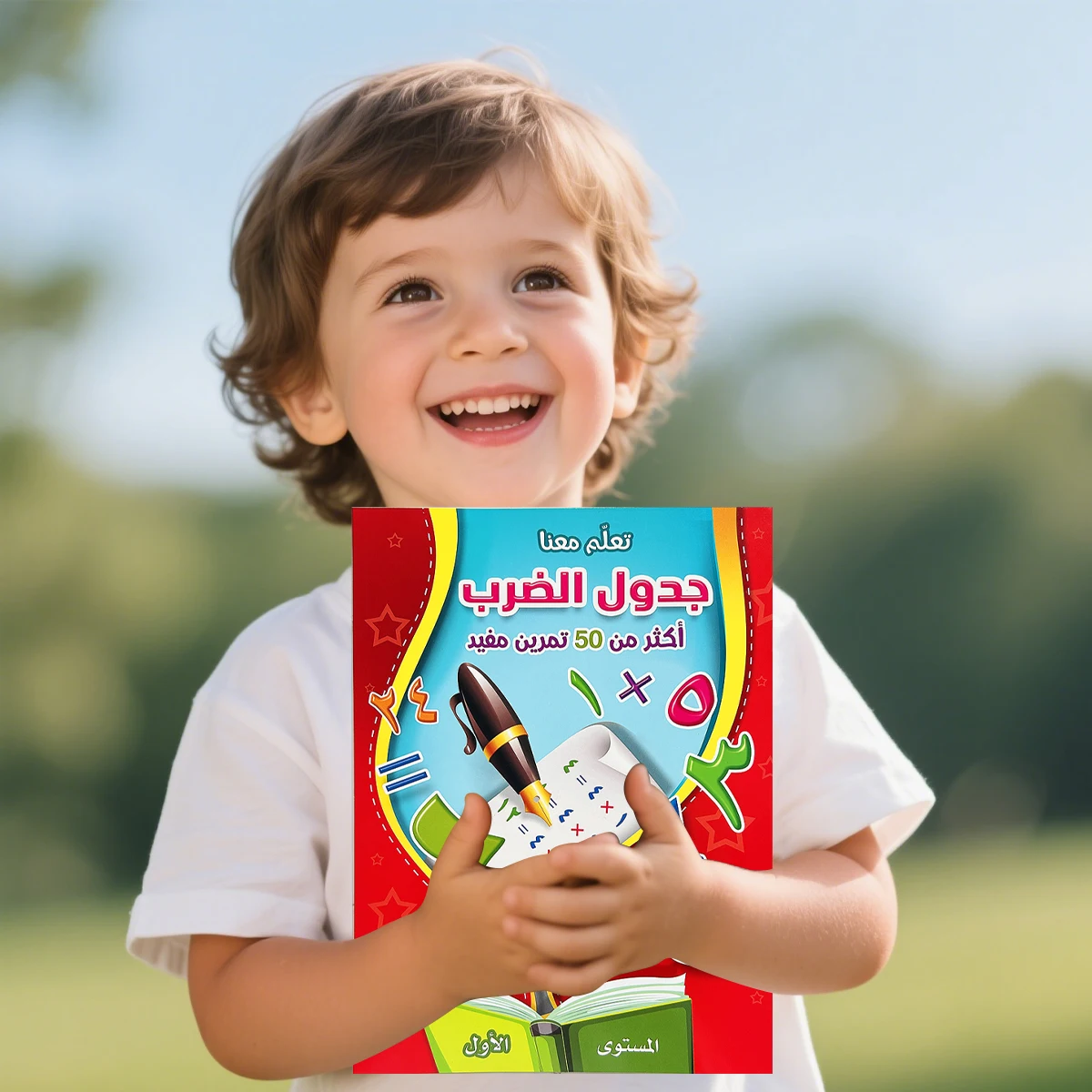 3 Books Children's Arabic Comprehensive Exercise Book,Rich Writing and Arithmetic Exercises, Combining Learning with Fun