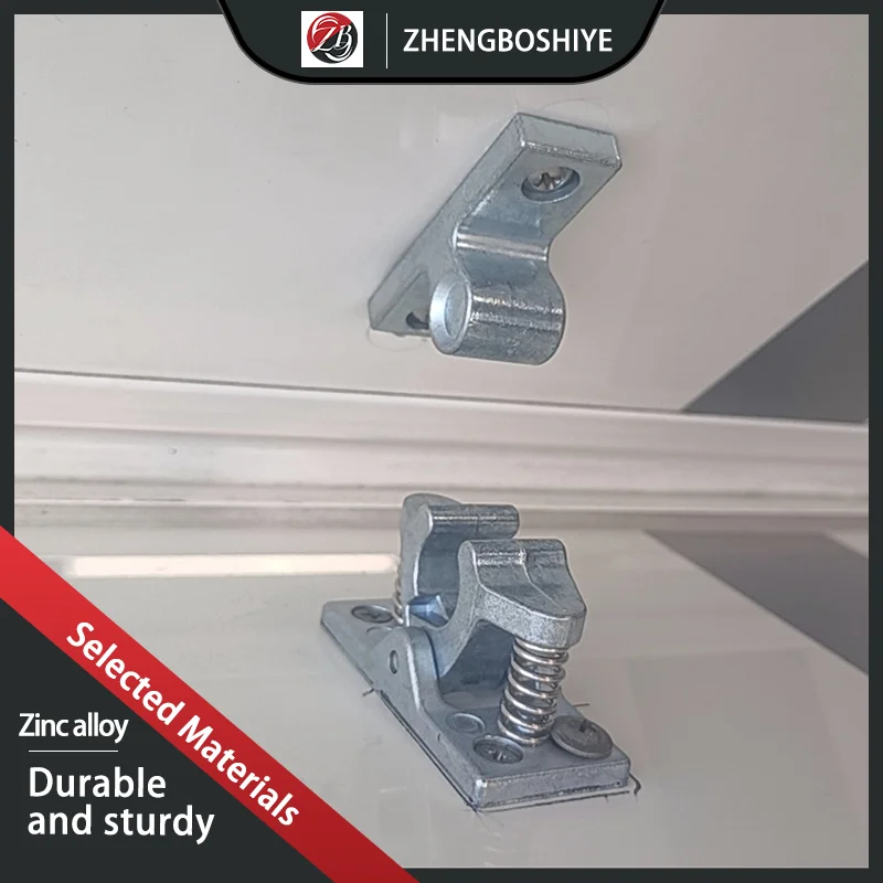 

(2 шт.) Прочный дверной пружинный замок с защитой от столкновений, усиленный противоударный замок-фиксатор из цинкового сплава