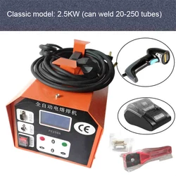 220V 2500W PE Tube Hot Melt Welder Fully Automatic Pipeline Welding Machine PE Pipe Electric Fusion Welding Machine 20~200mm