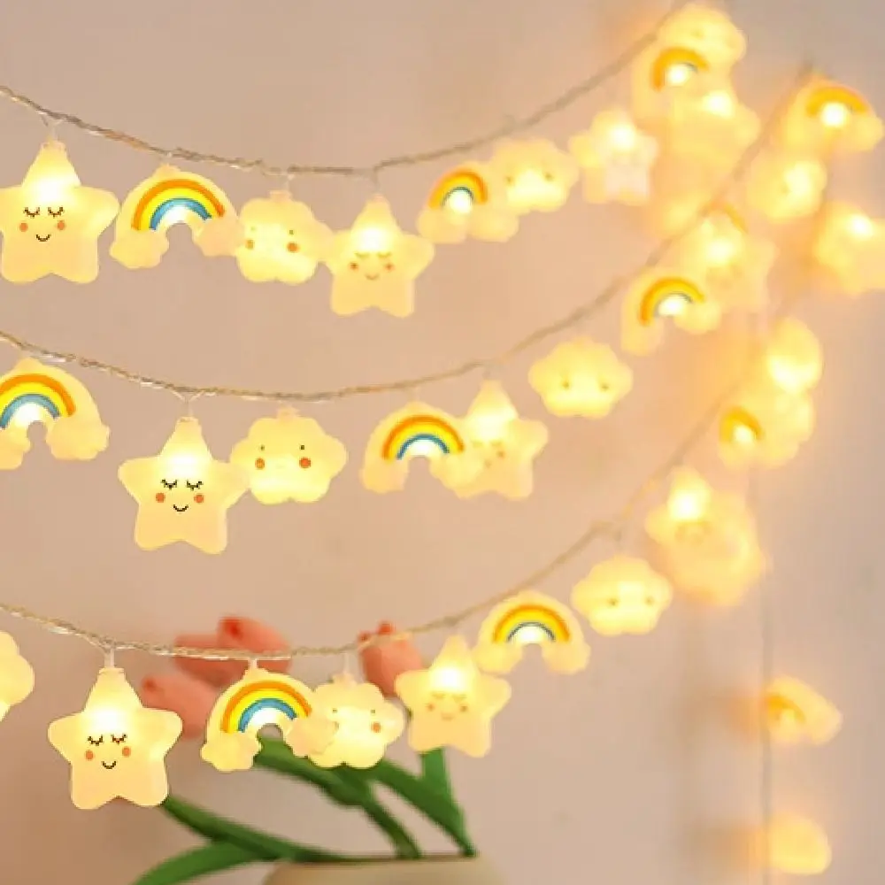 سحابة LED سلسلة أضواء مقاوم للماء الإبداعية كرة السلة أضواء الزخرفية القط الكفوف فريد جو ضوء التخييم ديكور #4