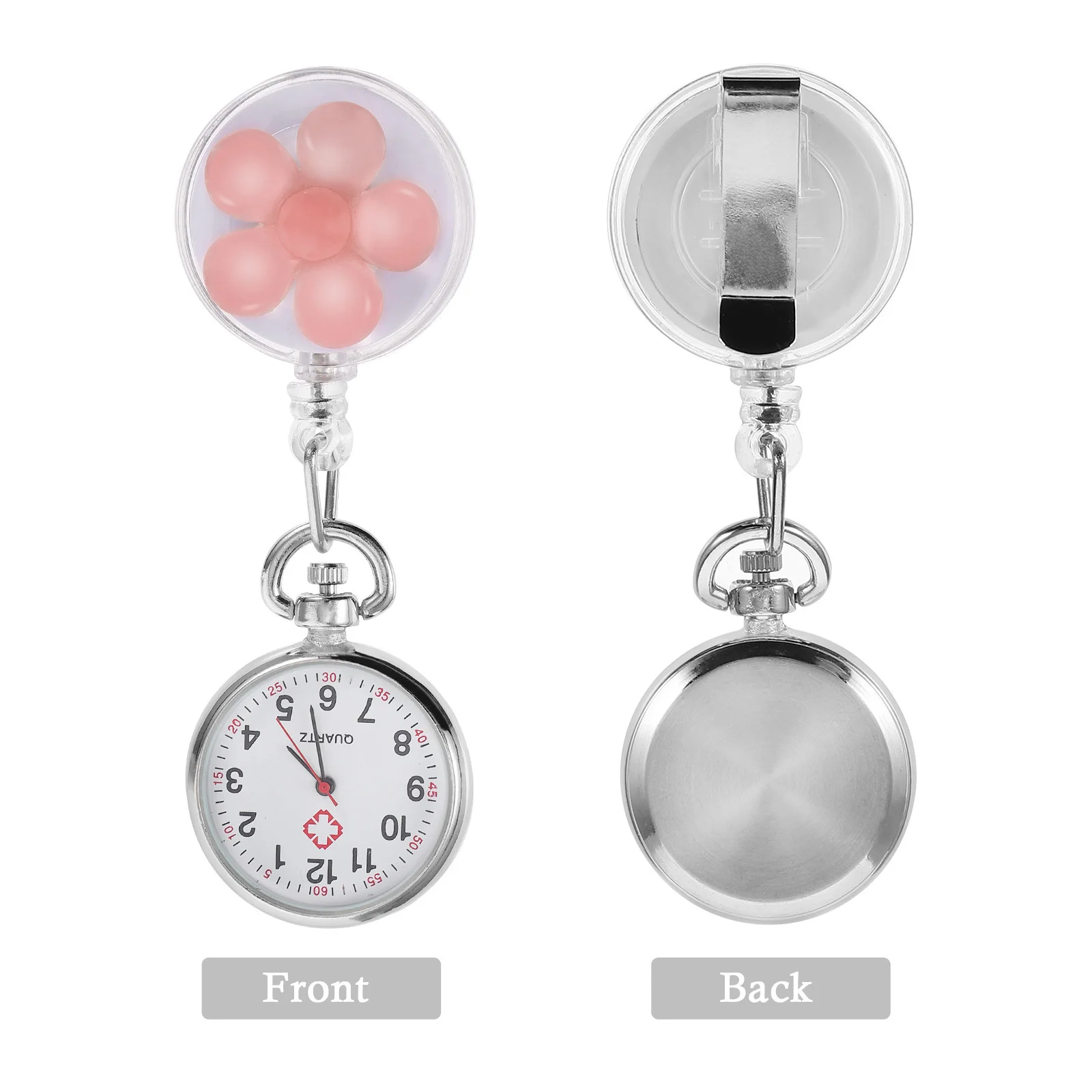 

Hanging Badge Watch Premium Clip on Nurse Watch Stretchable Strap Convenient Hand Wash Safe for Daily Wear Unisex Style